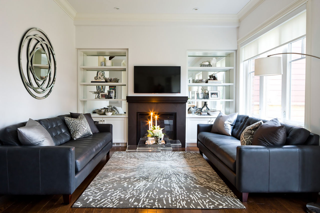 oxford white paint in modern living room