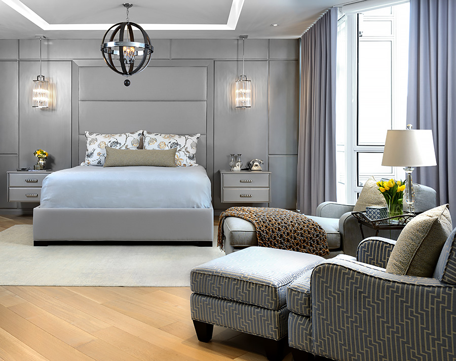 New Gray Floor Bedroom Ideas with Simple Decor
