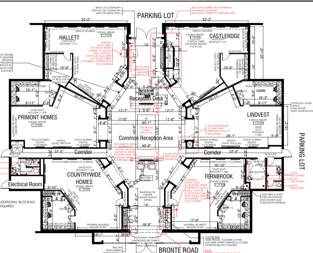 Glen Abbey Encore presentation centre elevation plan