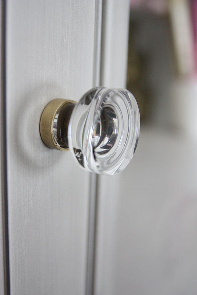 contemporary crystal door knob