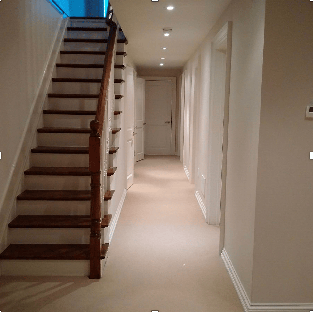 Closets built-in under stairs