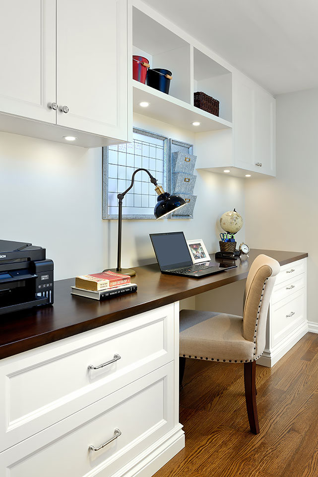 Bright, basement home office