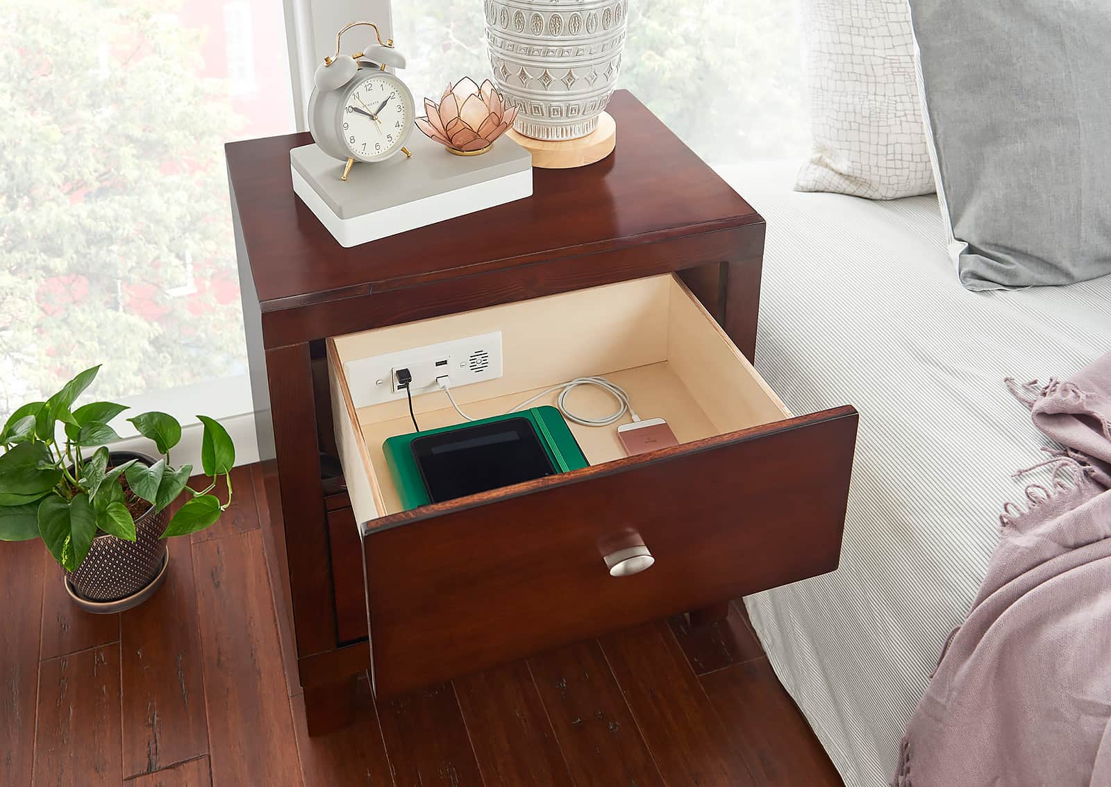 Docking Drawer nightstand Blade USB 15`14 -120W