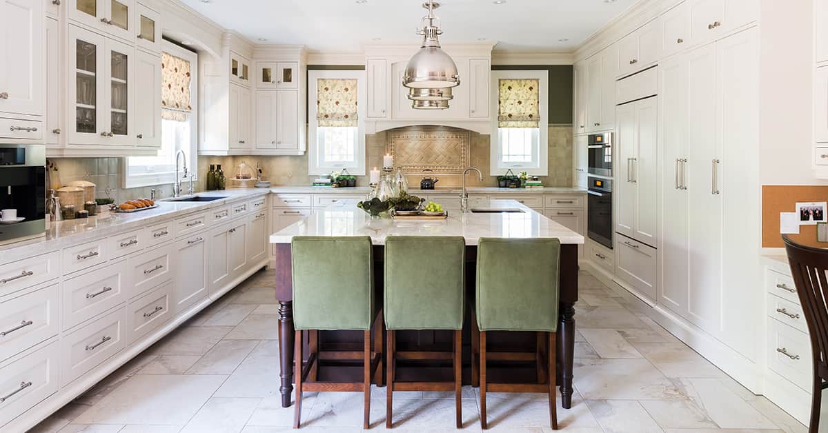 white kitchen cabinetry storage