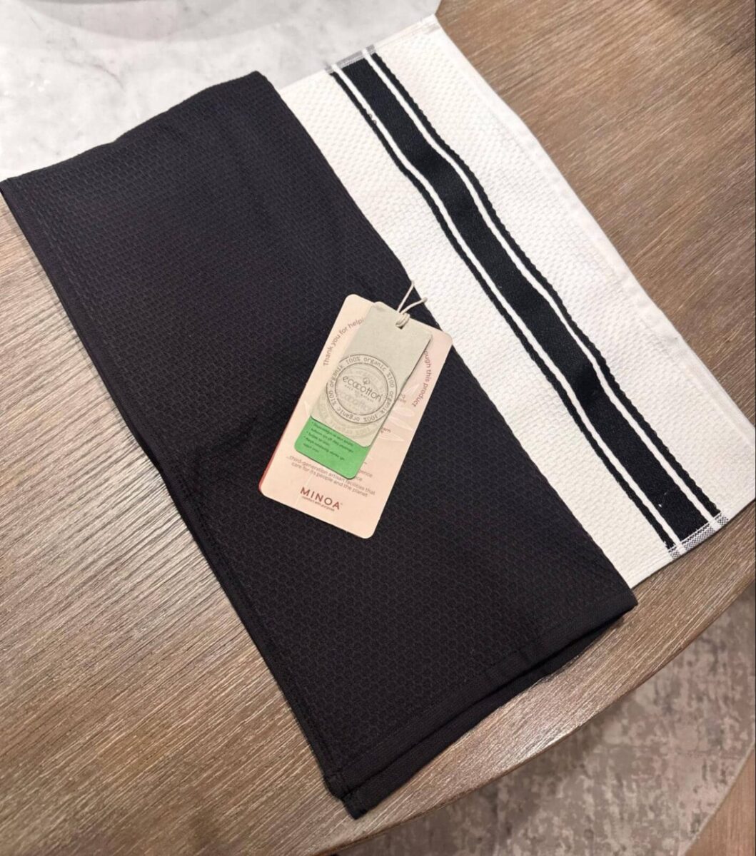 beautifully crafted tea towels made from sustainably sourced eco-cotton