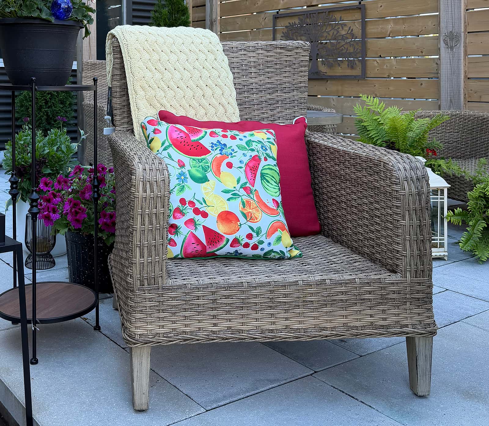outdoor furniture and cushions 