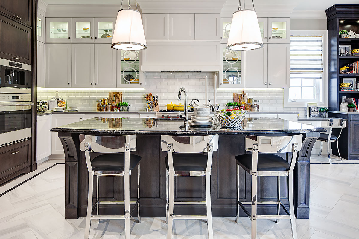 Kitchen in a model home