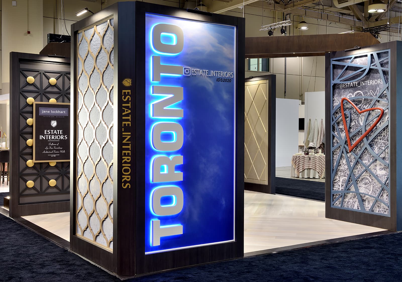 Estate Interiors Toronto sign at IDS 2020 Toronto