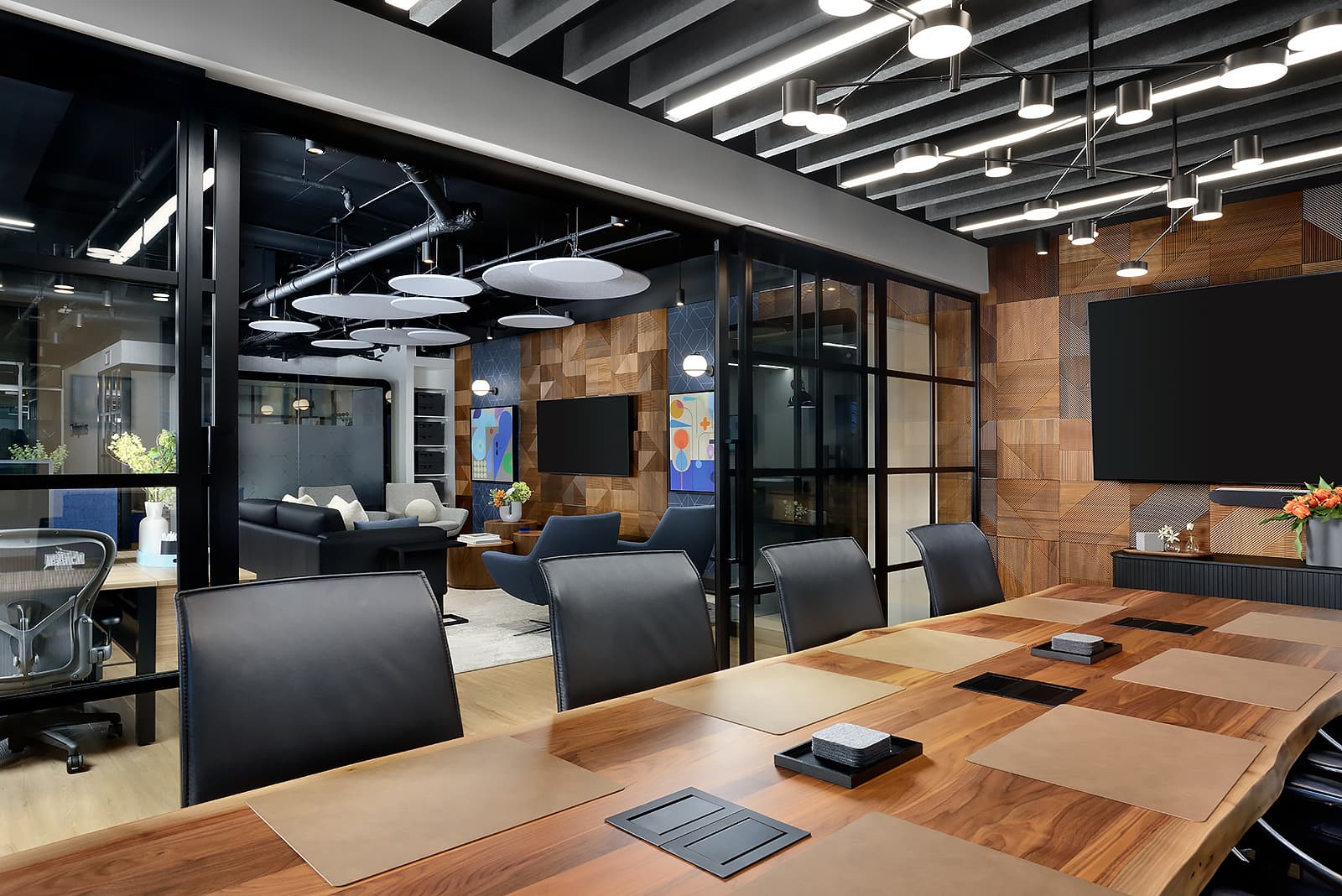 angled view of boardroom