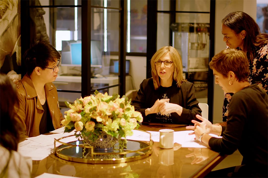 designers discussing a project