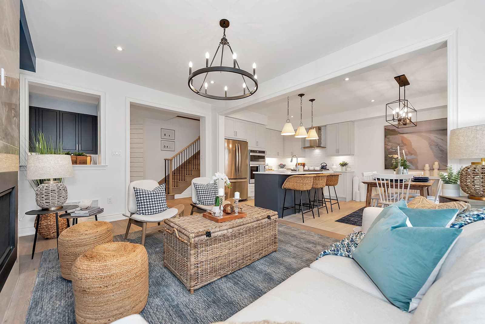 kitchen and dining room