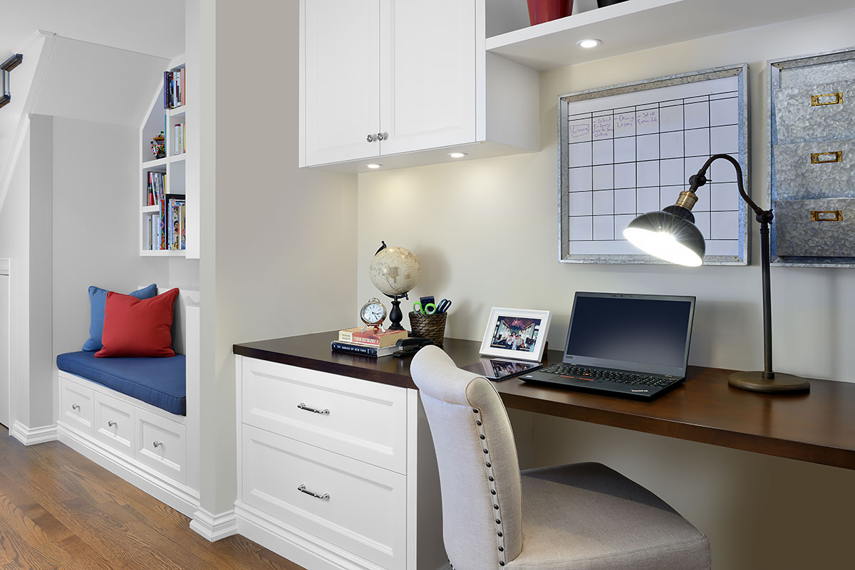 reading nook and office