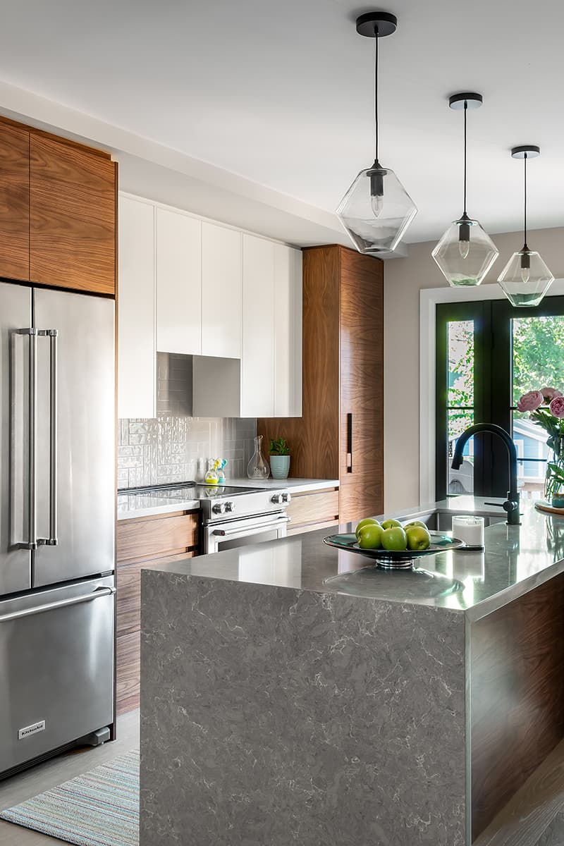 beautiful modern expanded kitchen after renovation