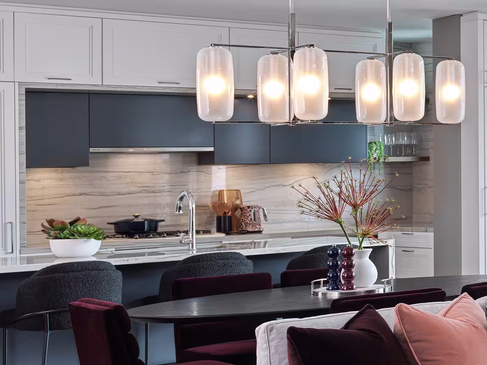 open-concept kitchen