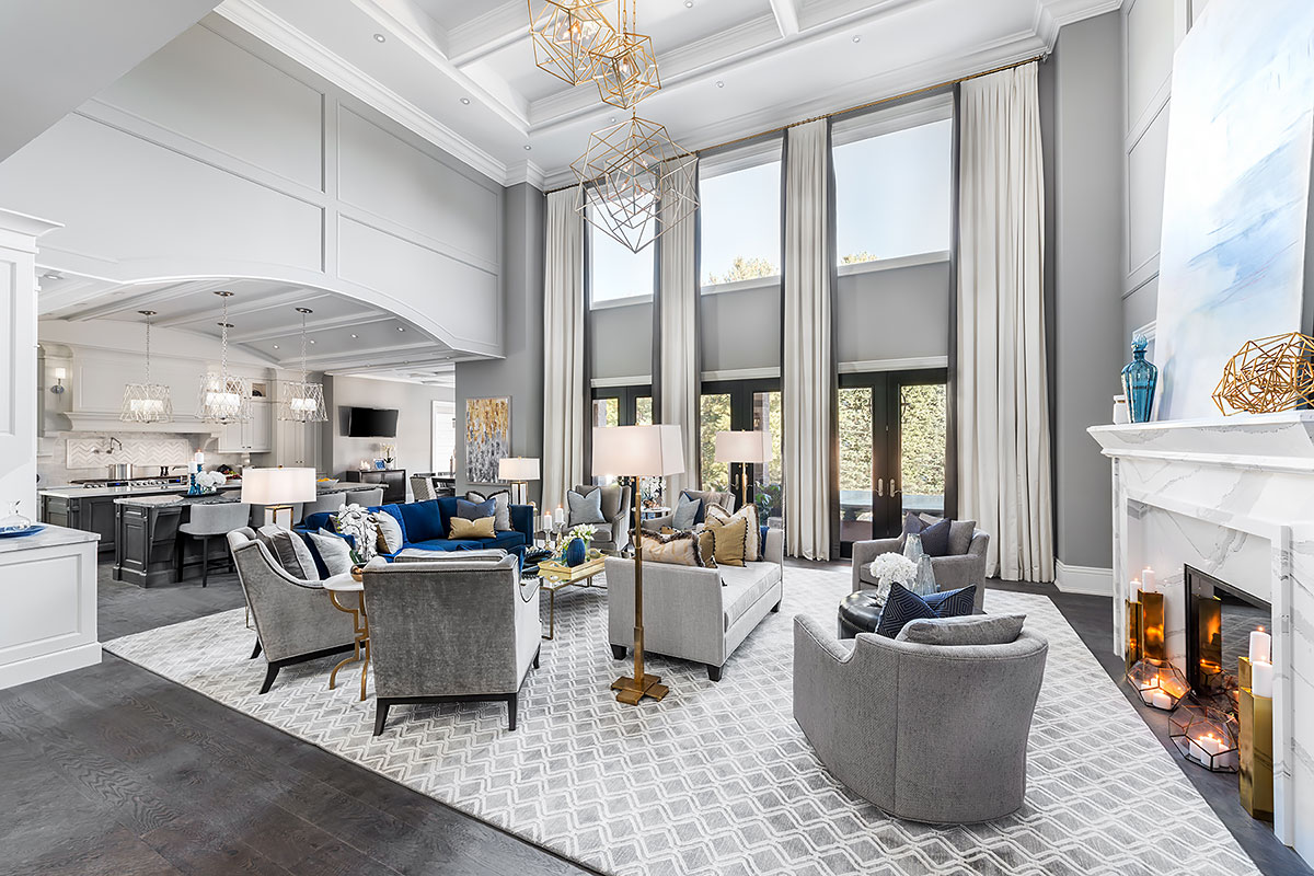 Angled view of a Great Room