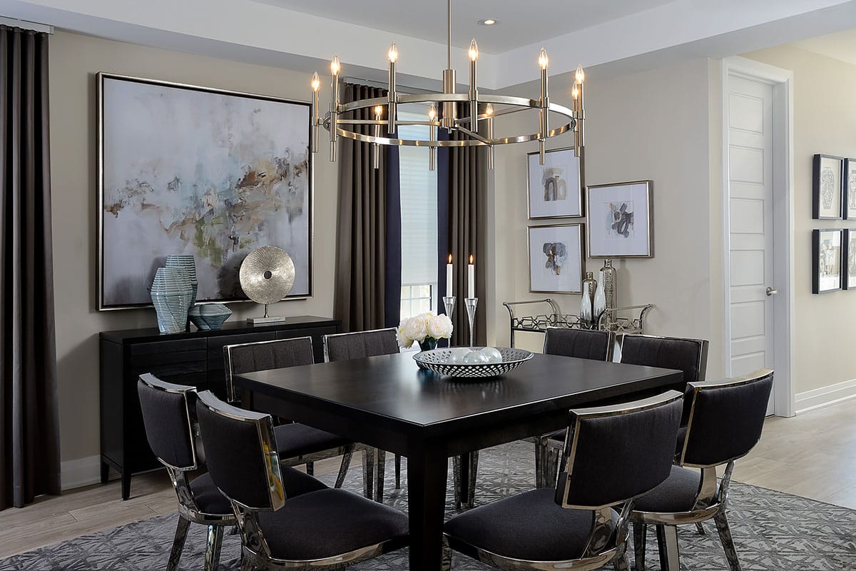 Outdoor dining area.