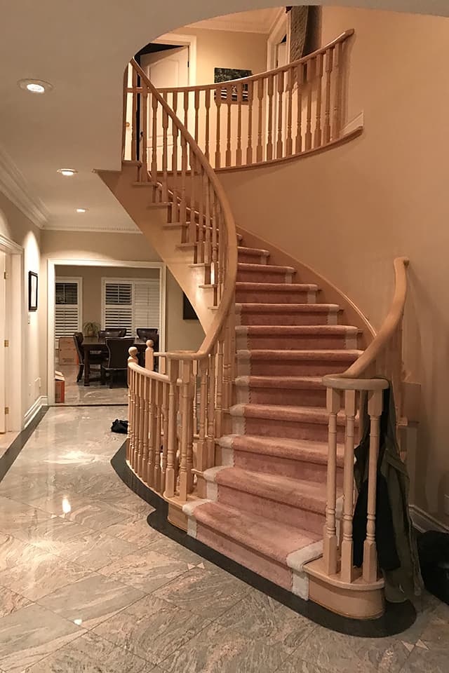 stairwell before photo