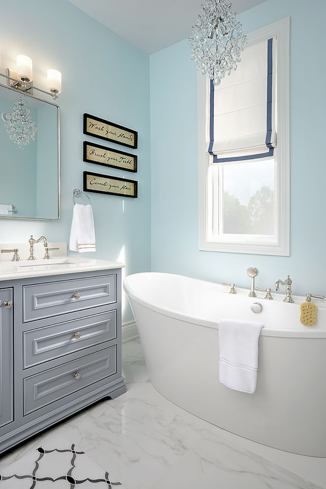 contemporary white master bath tub